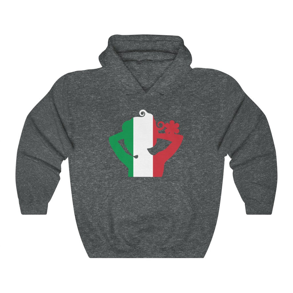 Italy Lady Flag Hoodie Sweatshirt - Unisex