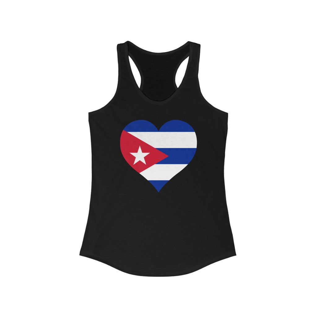Cuba Heart Flag Tank - Women