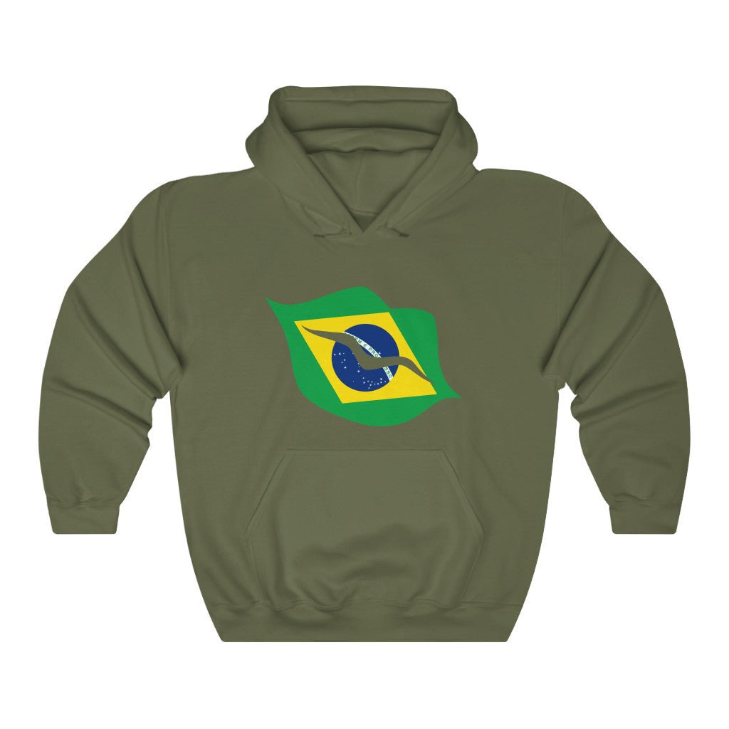 Brazil Lips Flag Hoodie Sweatshirt - Unisex