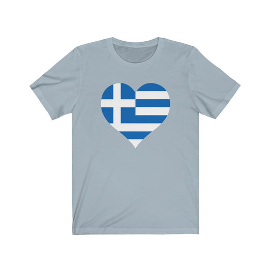 Greece Heart Flag Premium Tee - Unisex