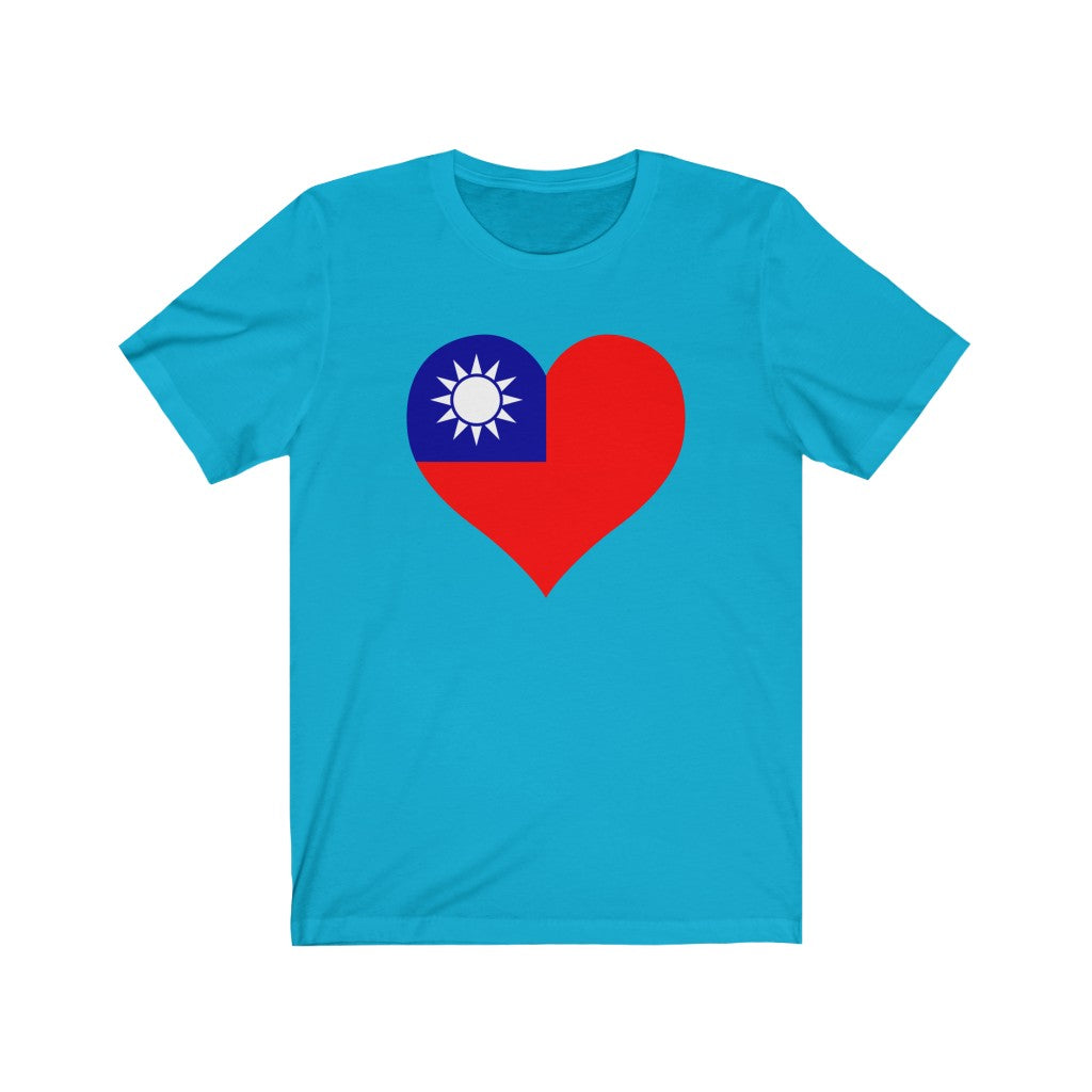 Republic of China - Taiwan Heart Flag Premium Tee - Unisex