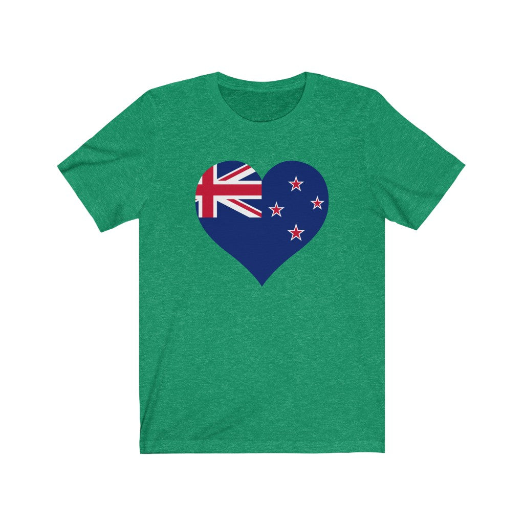 New Zealand Heart Flag Premium Tee - Unisex