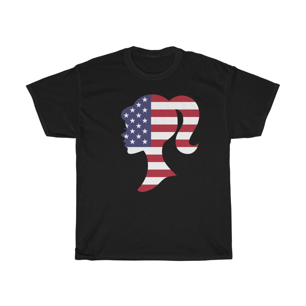 United States of America Girl Flag Standard Tee - Unisex