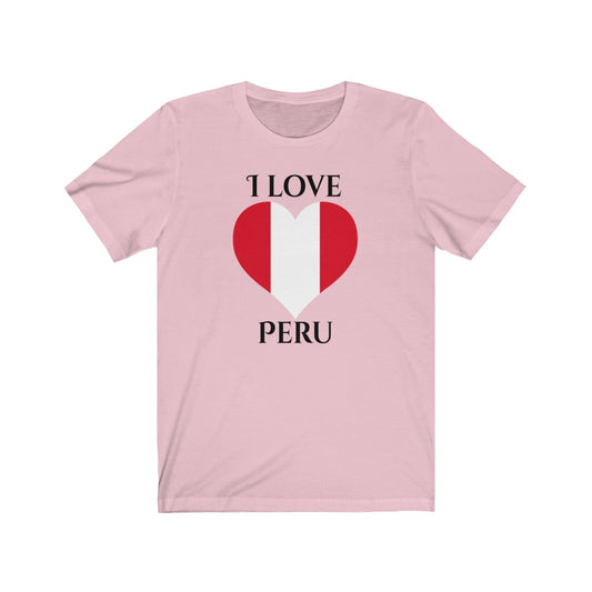 Peru Heart Flag Premium Tee 1 - Unisex