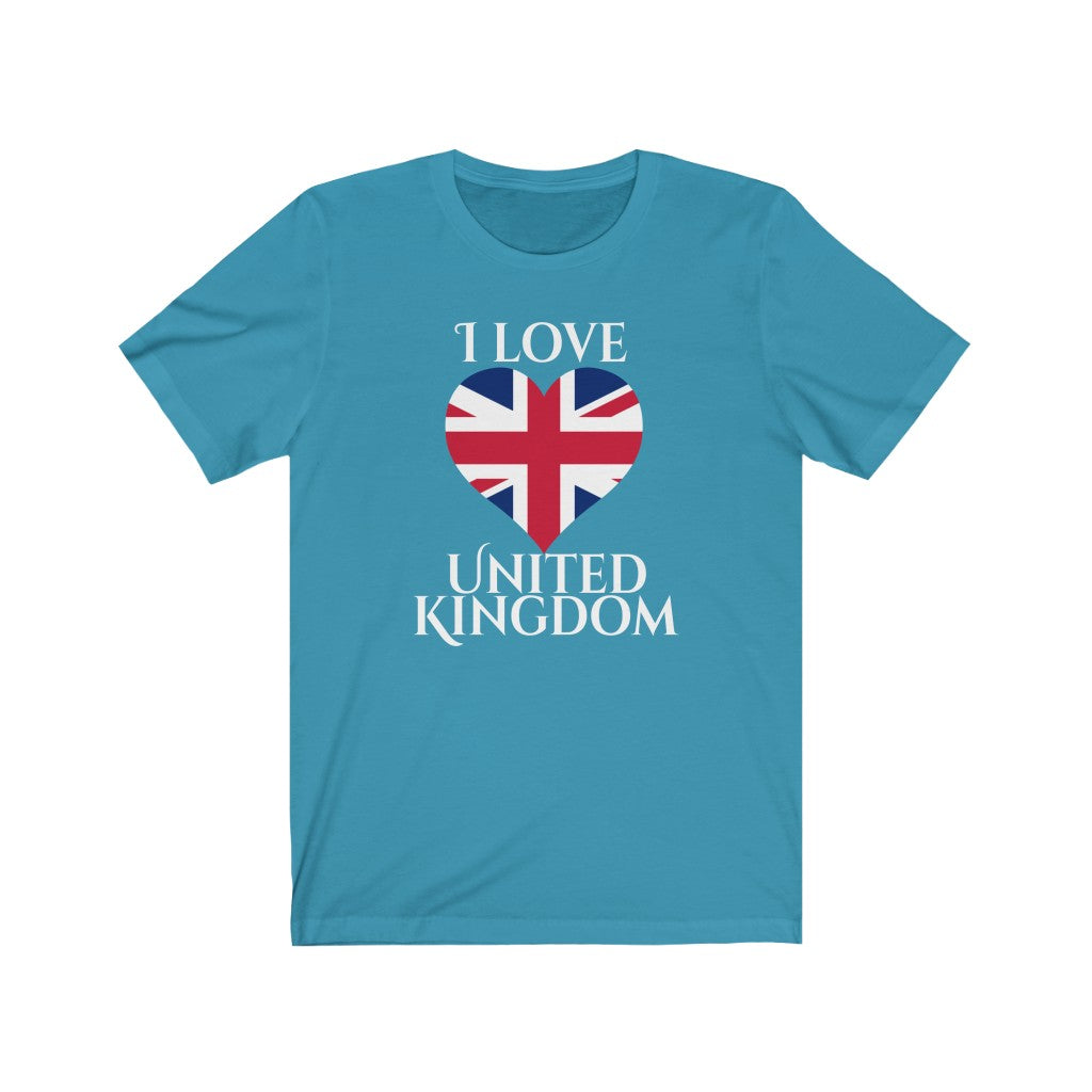United Kingdom Heart Flag Premium Tee 2 - Unisex