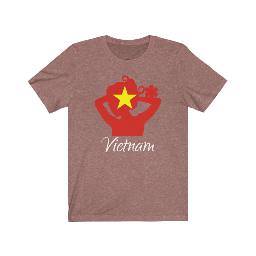 Vietnam Lady Flag Premium Tee 2 - Unisex