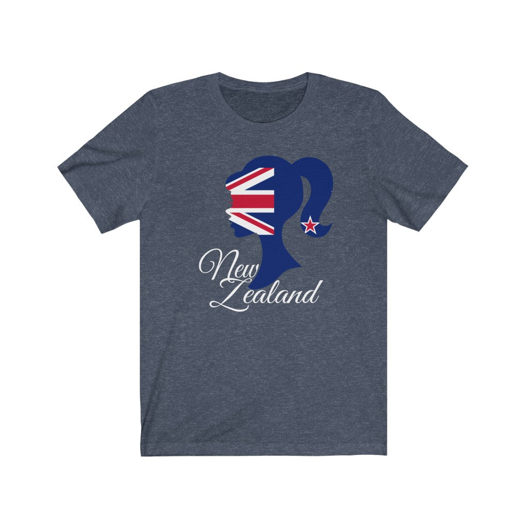 New Zealand Girl Flag Premium Tee 2 - Unisex
