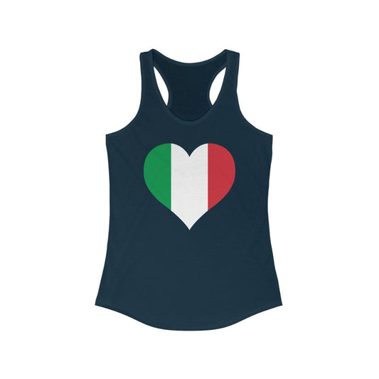 Italy Heart Flag Tank - Women