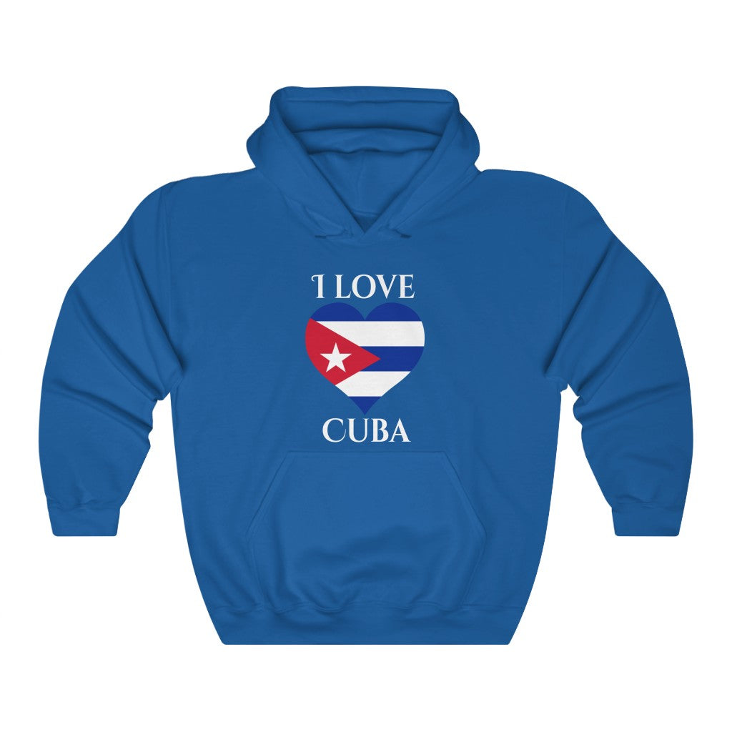 Cuba Heart Flag Hoodie Sweatshirt 2 - Unisex