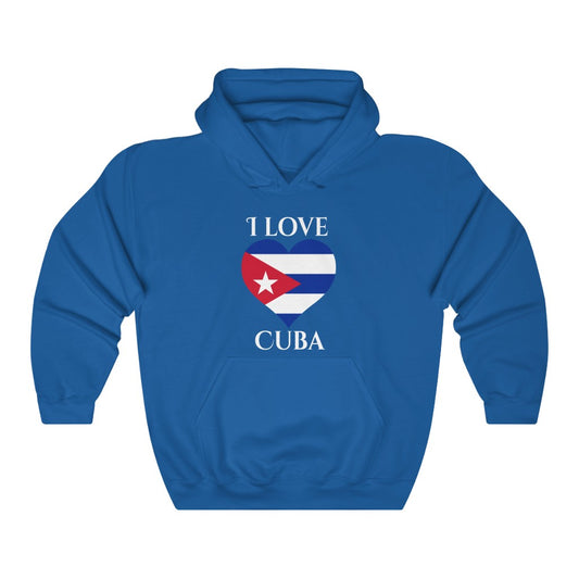 Cuba Heart Flag Hoodie Sweatshirt 2 - Unisex