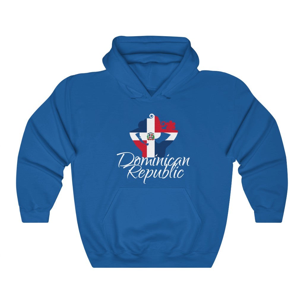 Dominican Republic Lady Flag Hoodie Sweatshirt 4 - Unisex