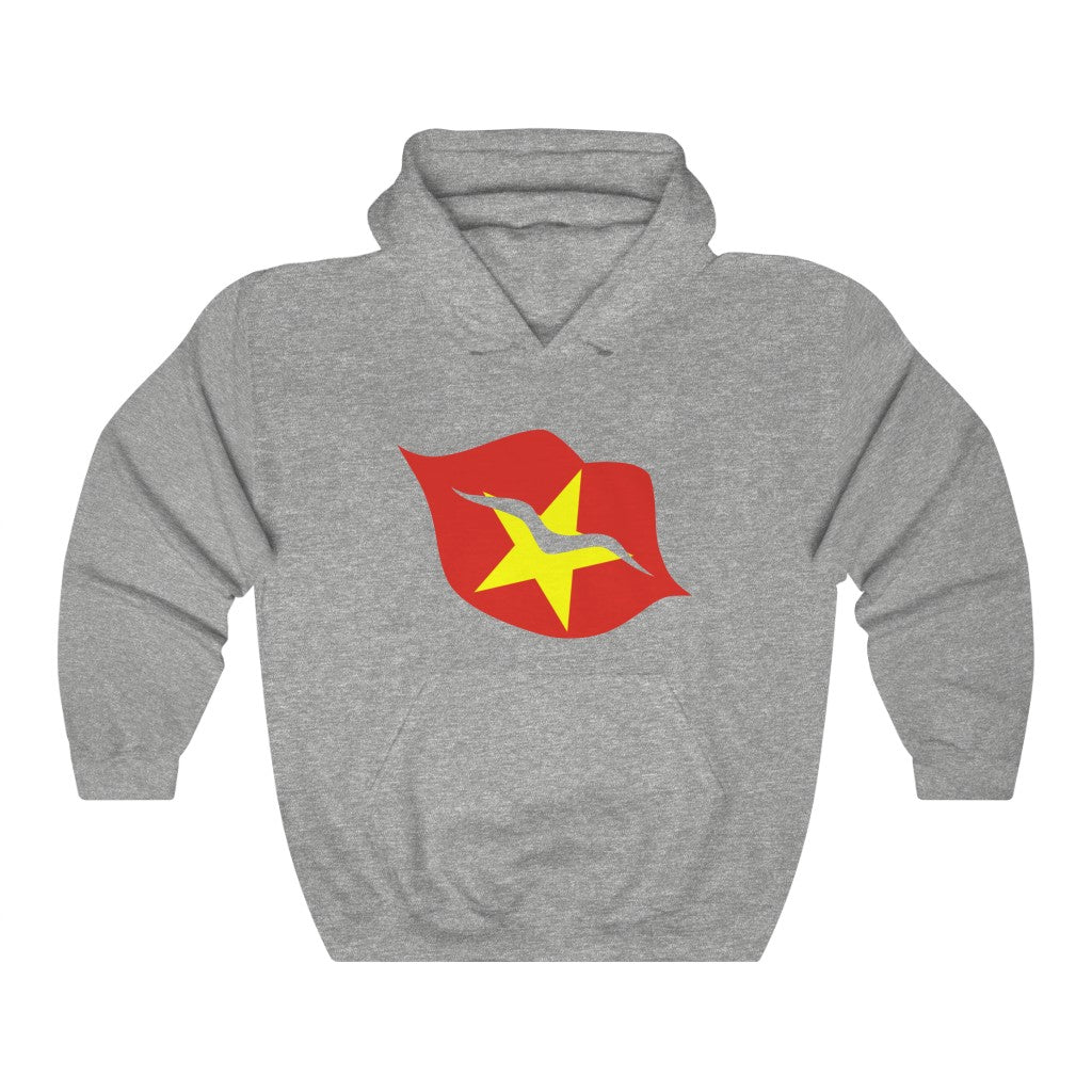 Vietnam Lips Flag Hoodie Sweatshirt - Unisex