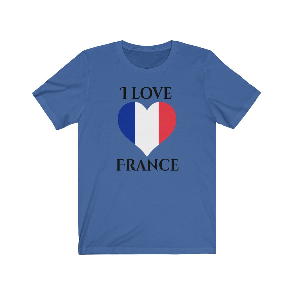 France Heart Flag Premium Tee 1 - Unisex