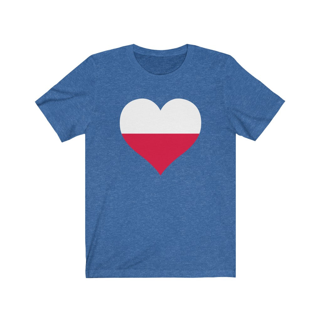 Poland Heart Flag Premium Tee - Unisex