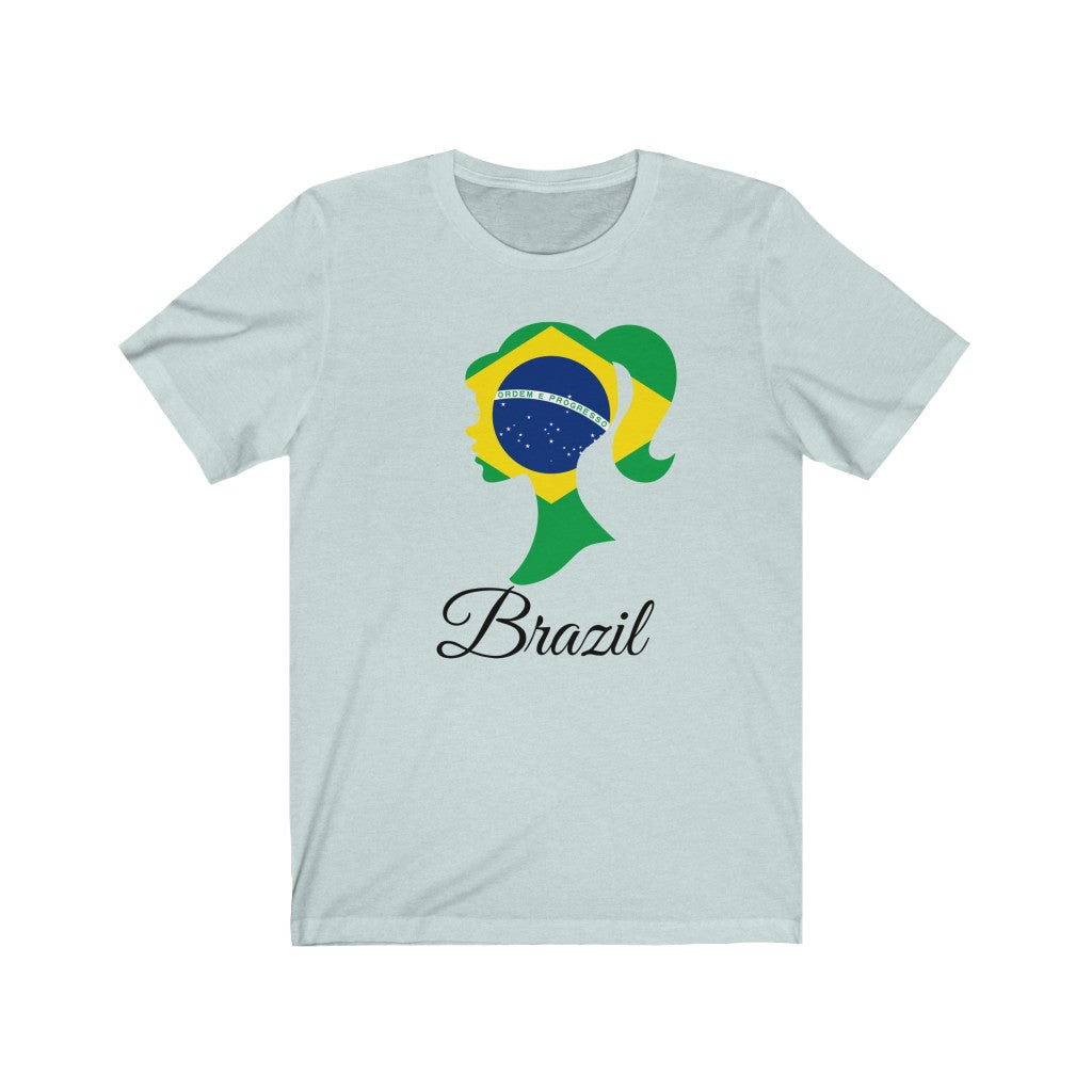 Brazil Girl Flag Premium Tee 1 - Unisex