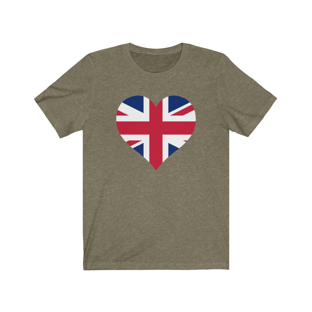 United Kingdom Heart Flag Premium Tee - Unisex