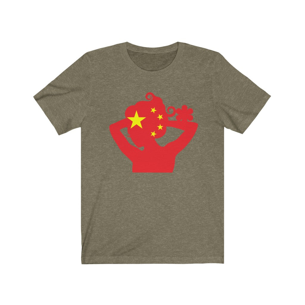 China Lady Flag Premium Tee - Unisex