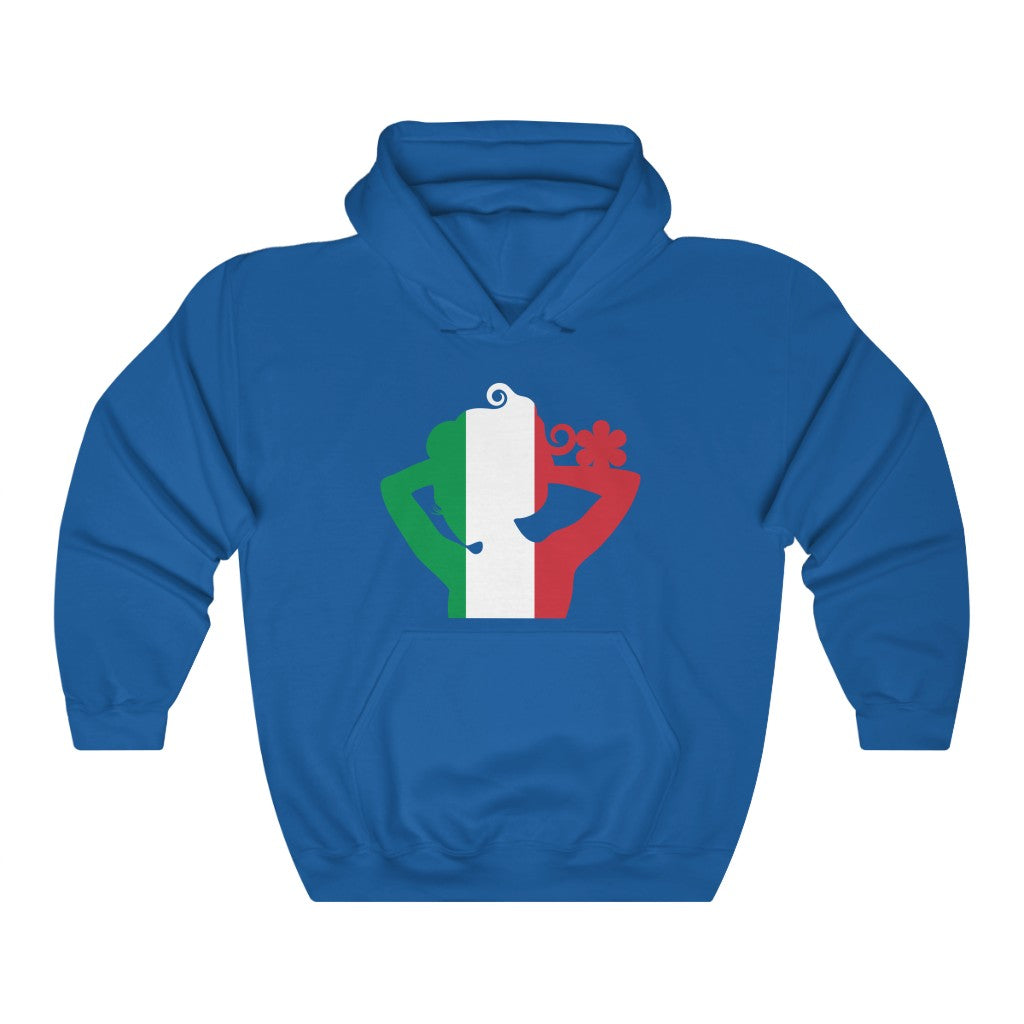 Italy Lady Flag Hoodie Sweatshirt - Unisex
