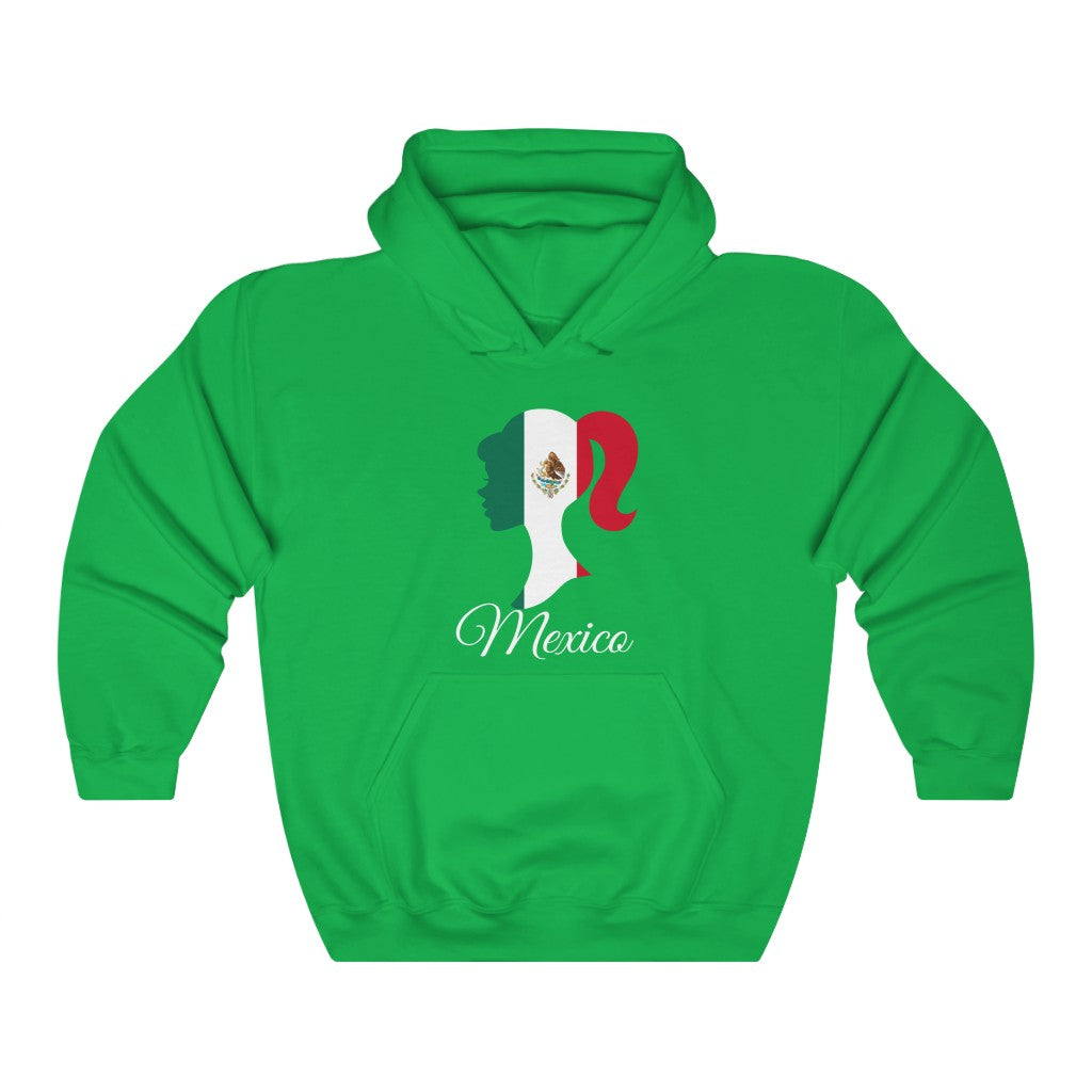 Mexico Girl Flag Hoodie Sweatshirt 2 - Unisex