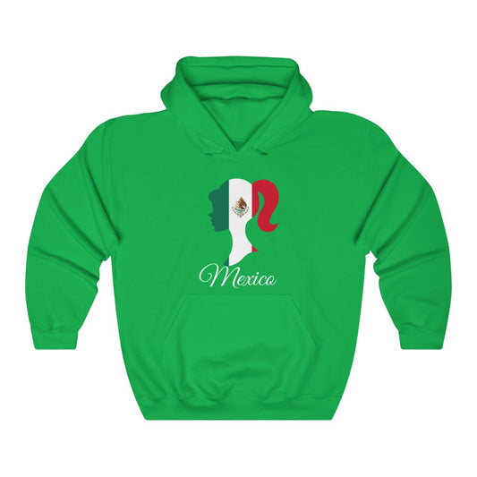 Mexico Girl Flag Hoodie Sweatshirt 2 - Unisex
