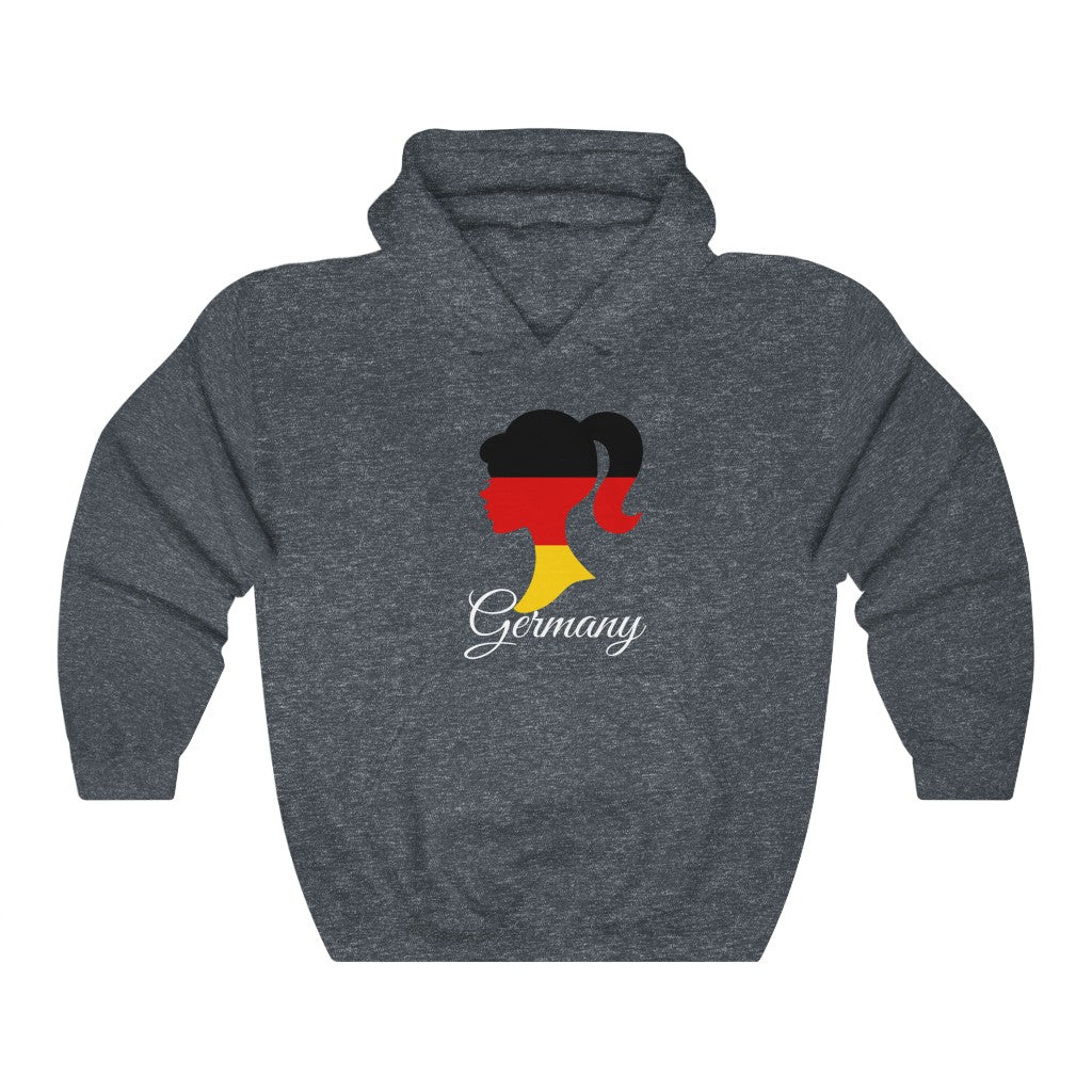 Germany Girl Flag Hoodie Sweatshirt 2 - Unisex