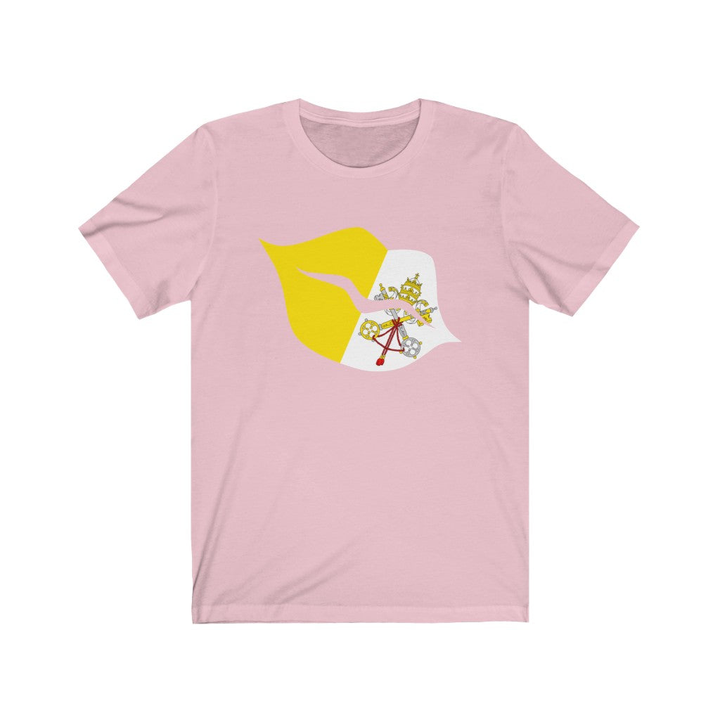 Holy See Lips Flag Premium Tee - Unisex