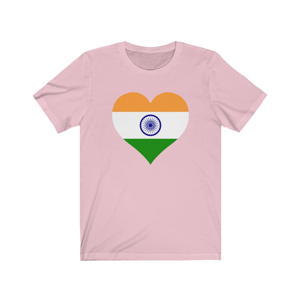 India Heart Flag Premium Tee - Unisex
