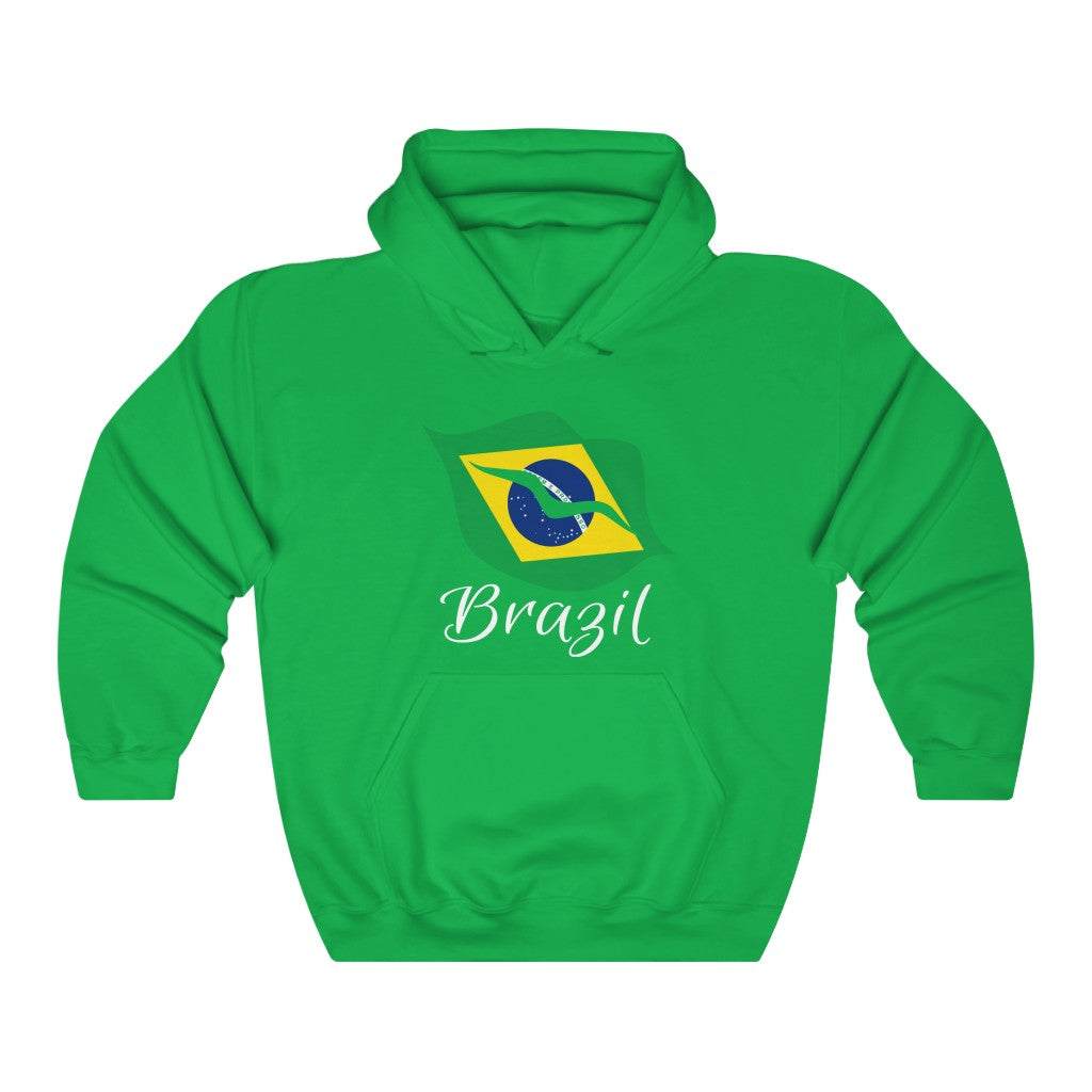 Brazil Lips Flag Hoodie Sweatshirt 2 - Unisex