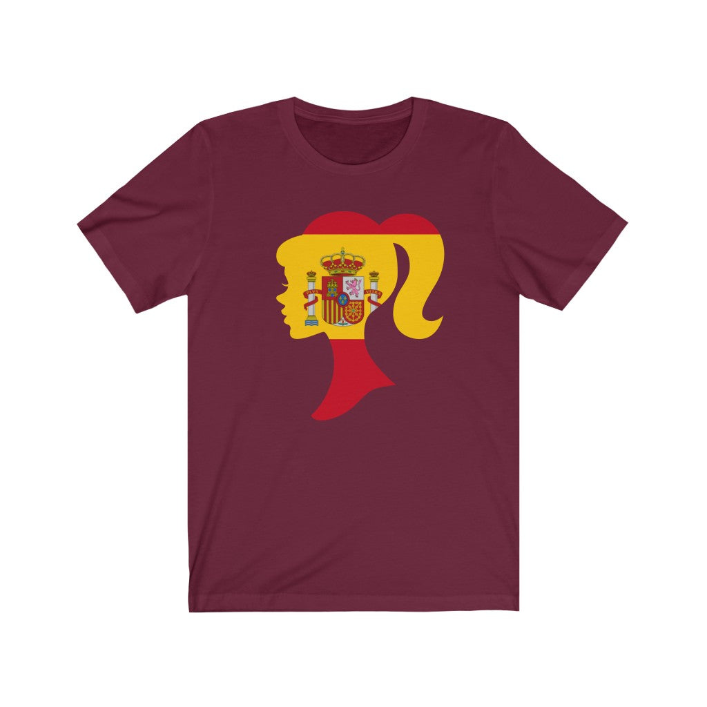 Spain Girl Flag Premium Tee - Unisex
