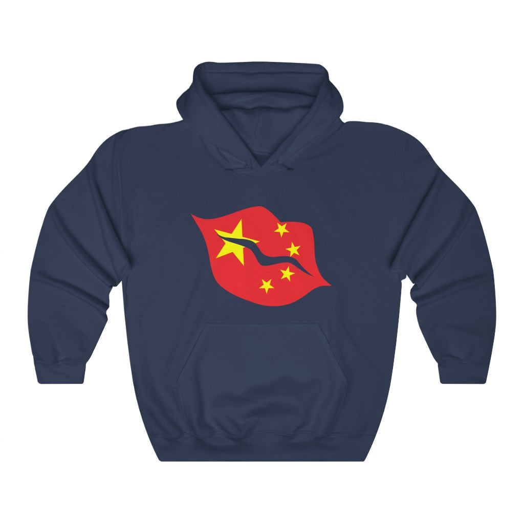 China Lips Flag Hoodie Sweatshirt - Unisex