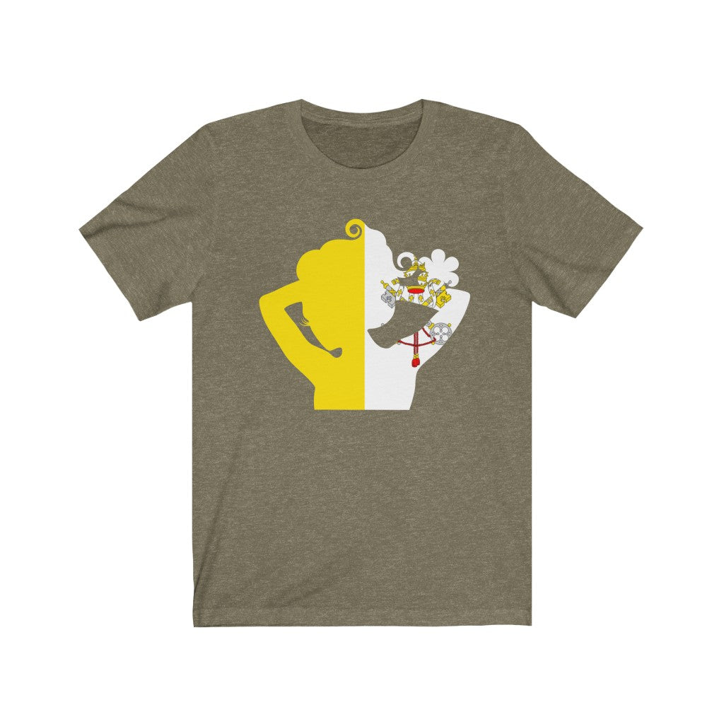 Holy See Lady Flag Premium Tee - Unisex