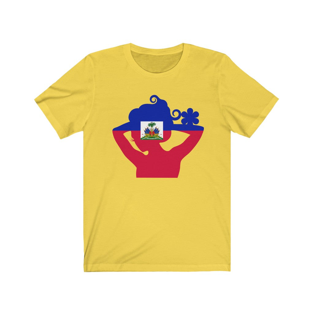 Haiti Lady Flag Premium Tee - Unisex