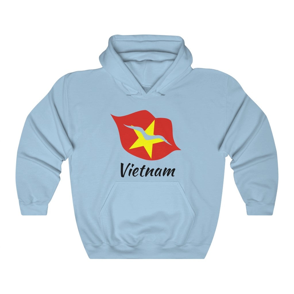Vietnam Lips Flag Hoodie Sweatshirt 1 - Unisex