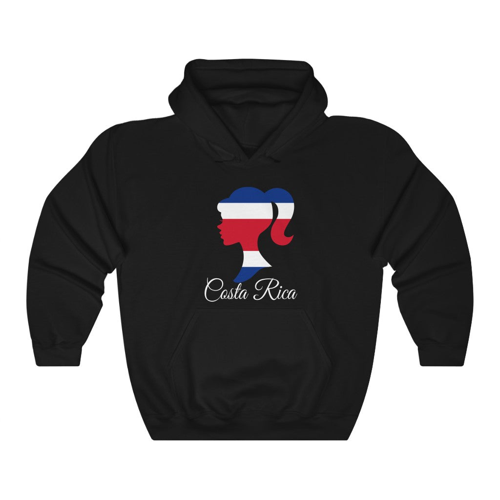 Costa Rica Girl Flag Hoodie Sweatshirt 2 - Unisex