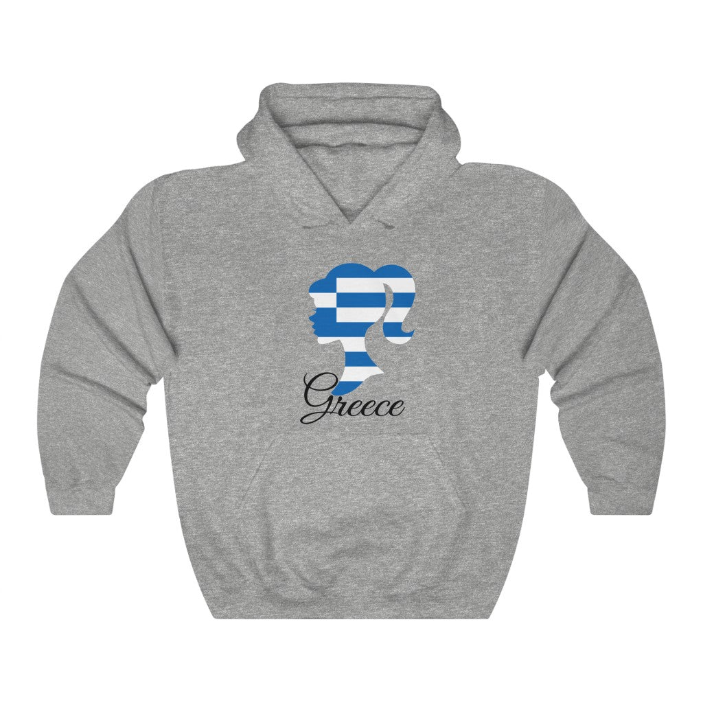 Greece Girl Flag Hoodie Sweatshirt 1 - Unisex