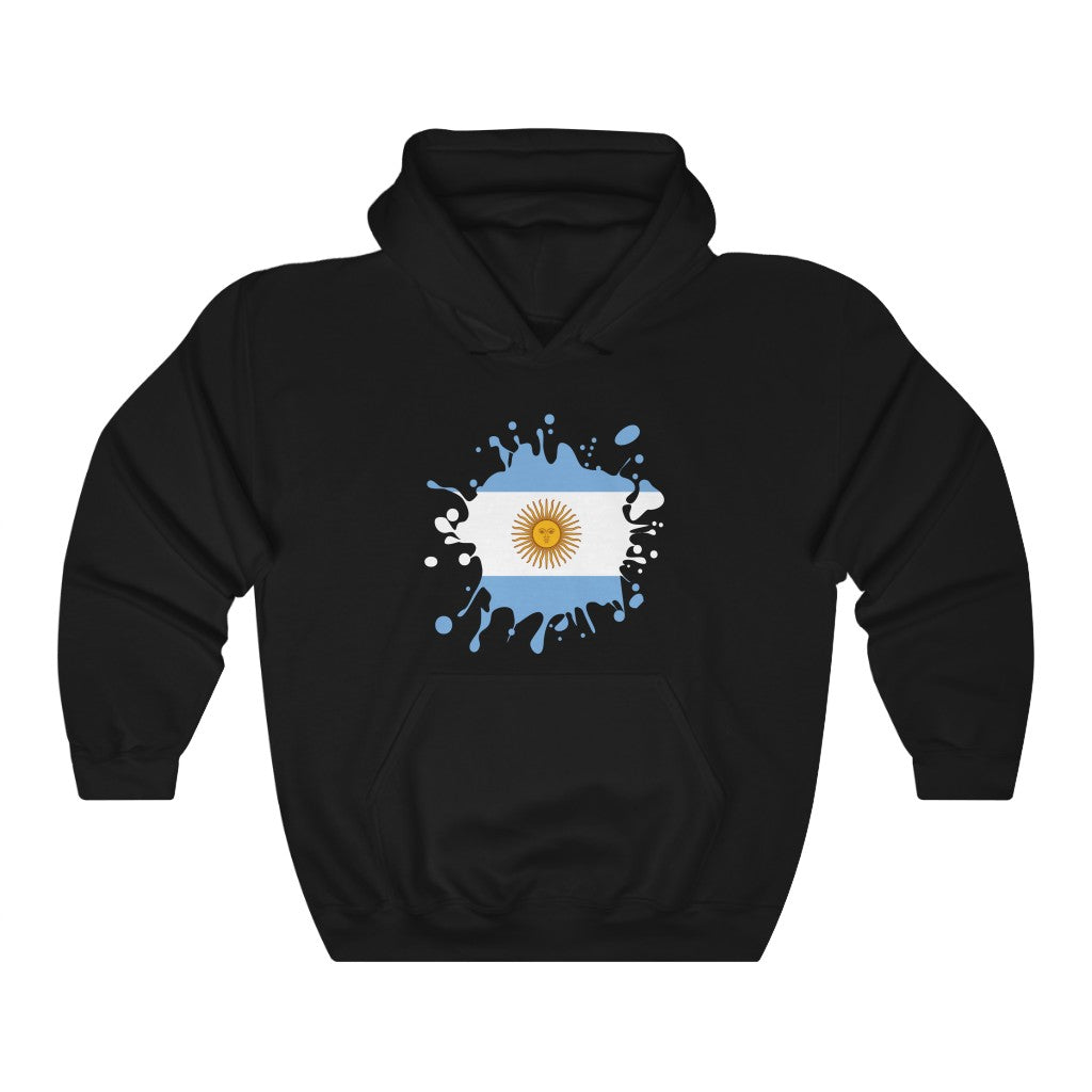 Argentina Splat Flag Hoodie Sweatshirt - Unisex