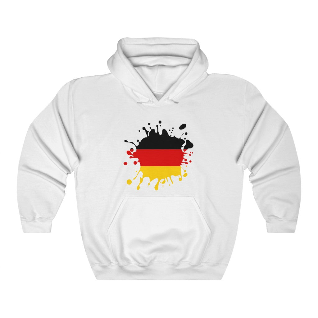 Germany Splat Flag Hoodie Sweatshirt - Unisex