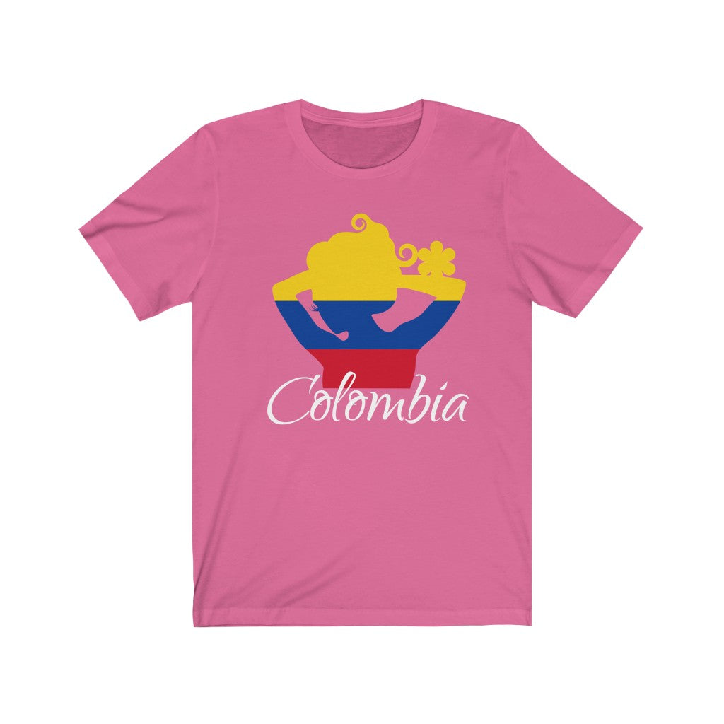 Colombia Lady Flag Premium Tee 2 - Unisex