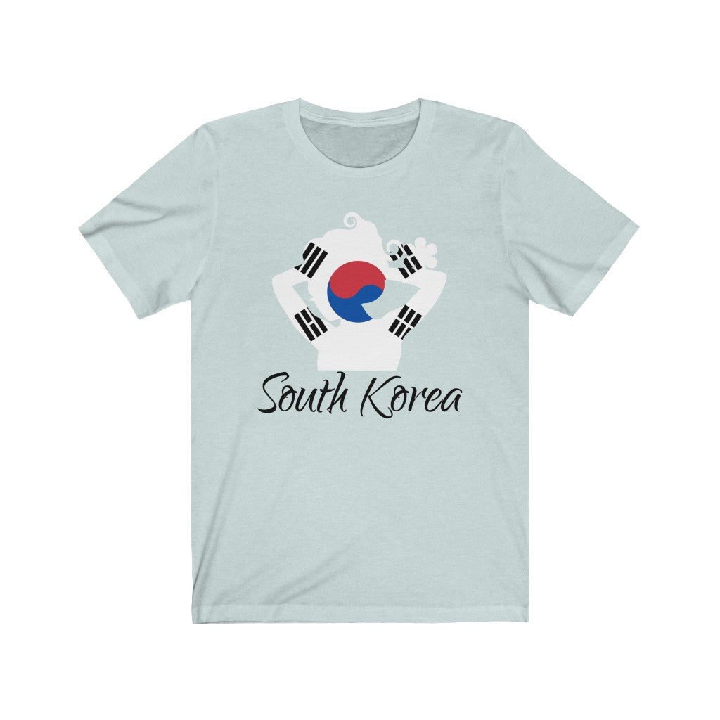 South Korea Lady Flag Premium Tee 1 - Unisex