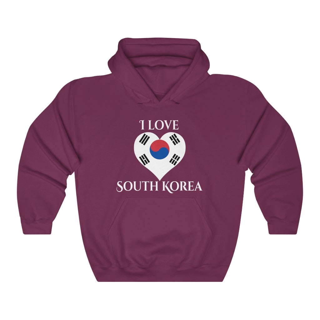 South Korea Heart Flag Hoodie Sweatshirt 2 - Unisex