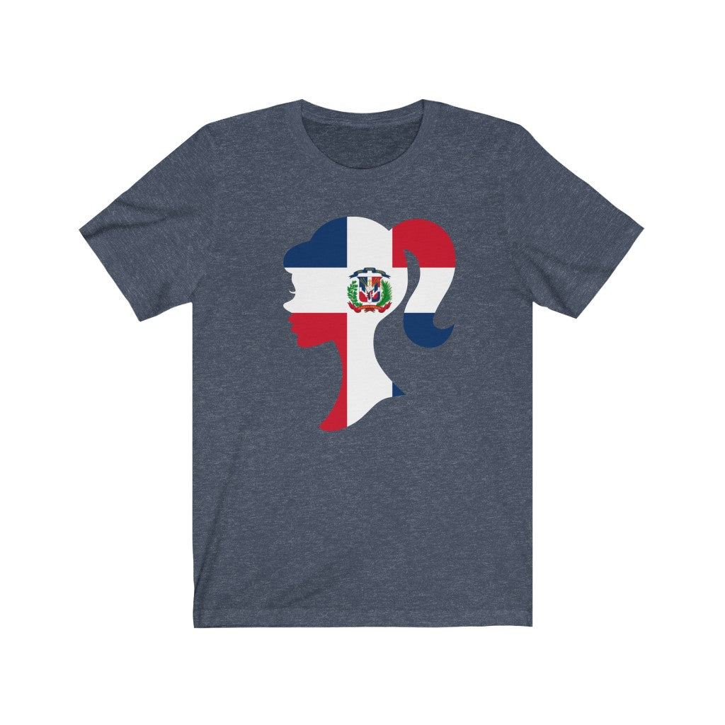 Dominican Republic Girl Flag Premium Tee - Unisex