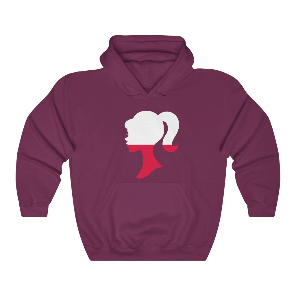 Poland Girl Flag Hoodie Sweatshirt - Unisex