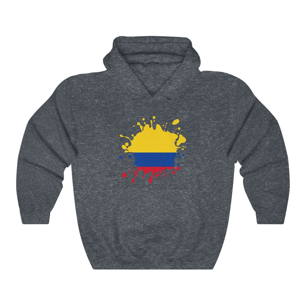 Colombia Splat Flag Hoodie Sweatshirt - Unisex