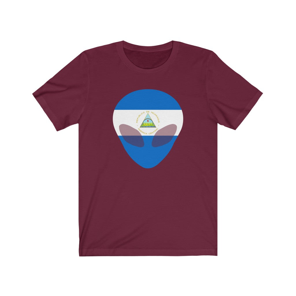 Nicaragua Alien Flag Premium Tee - Unisex