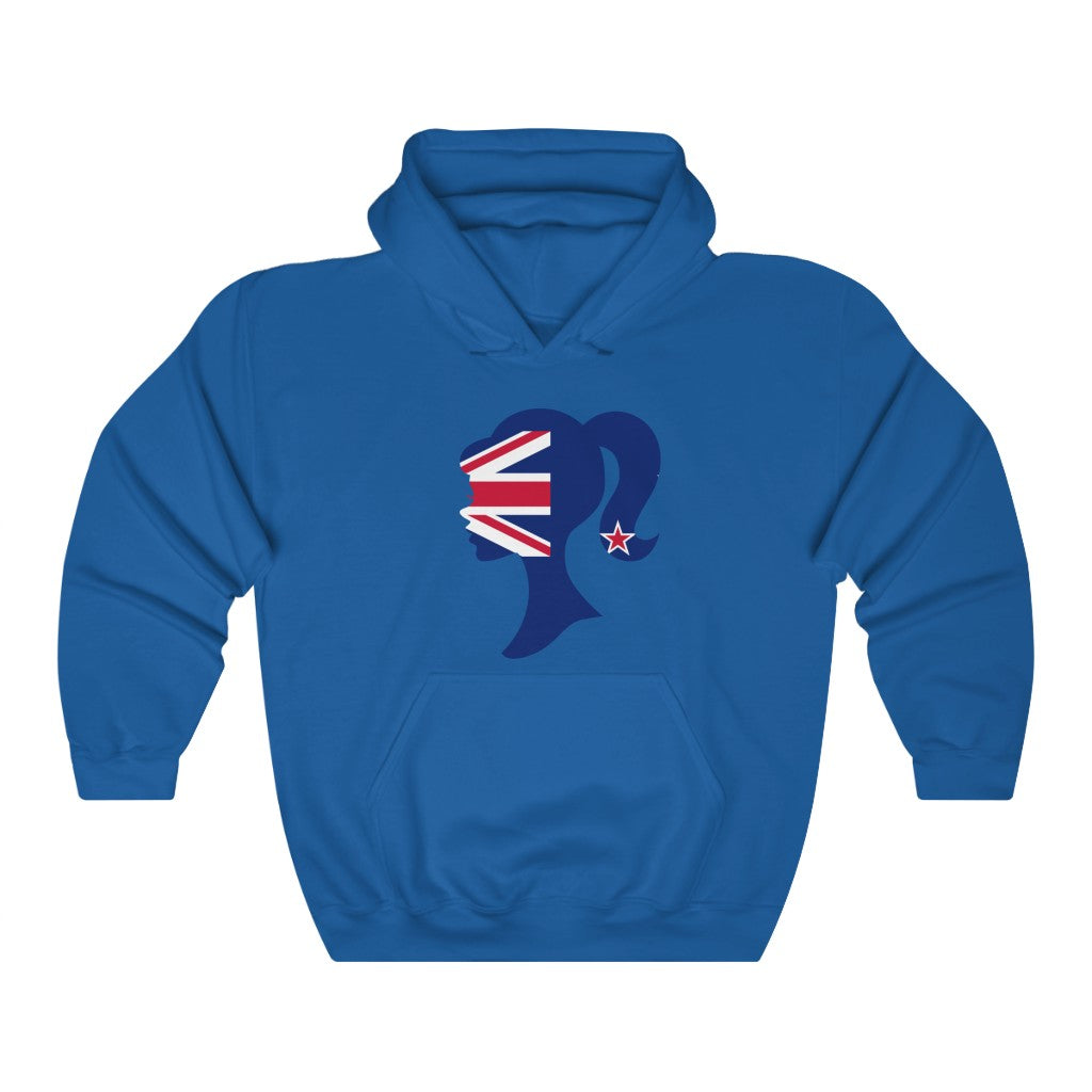 New Zealand Girl Flag Hoodie Sweatshirt - Unisex
