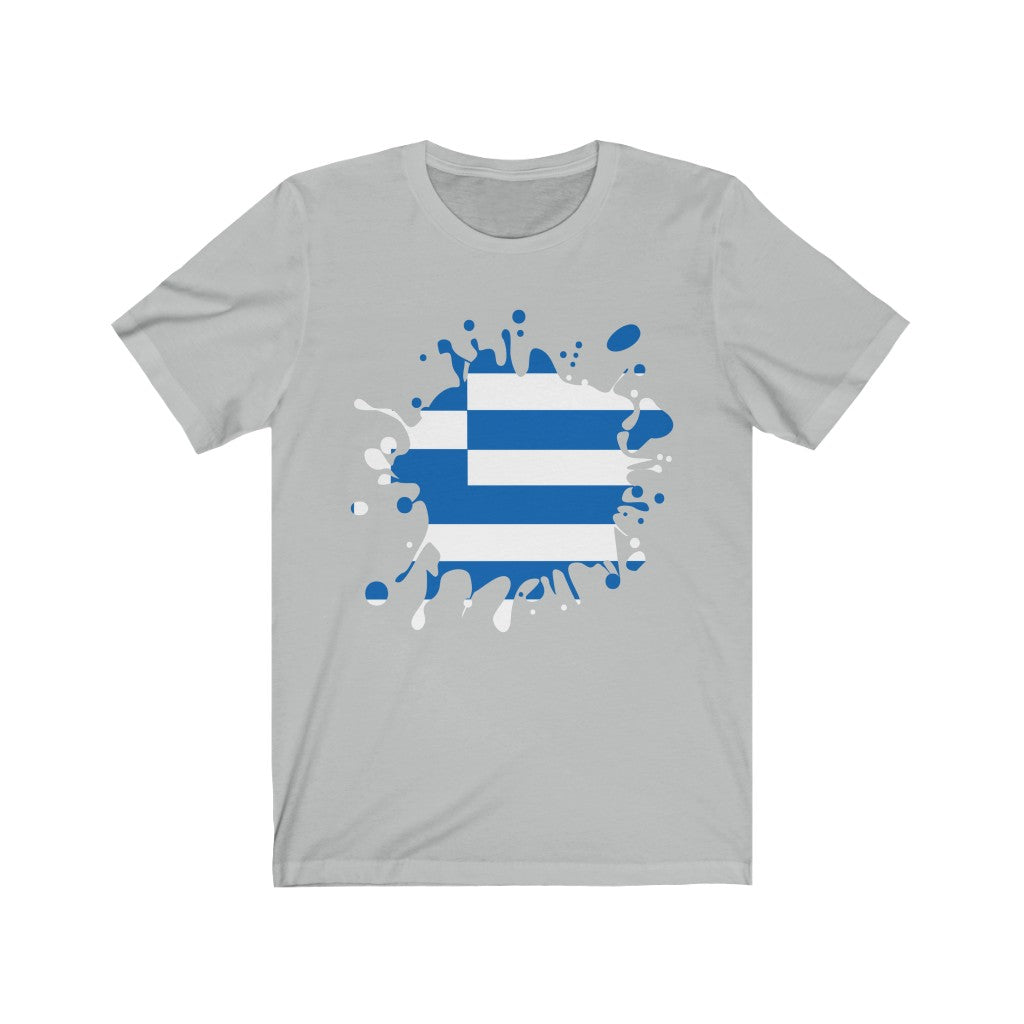Greece Splat Flag Premium Tee - Unisex