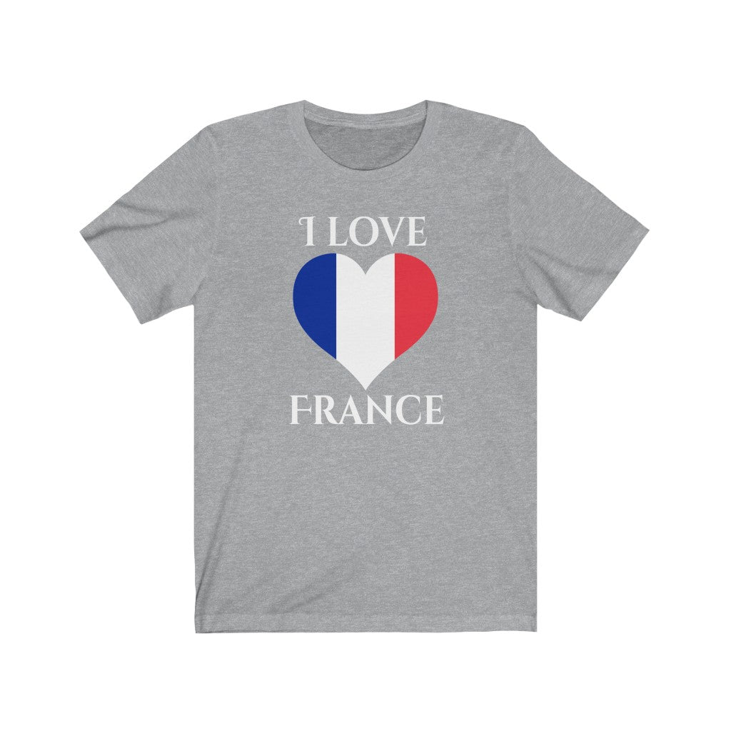 France Heart Flag Premium Tee 2 - Unisex