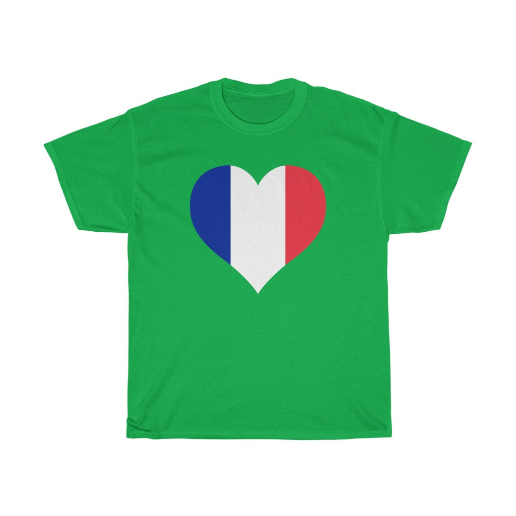 France Heart Flag Standard Tee - Unisex