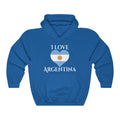 Argentina Heart Flag Hoodie Sweatshirt 2 - Unisex