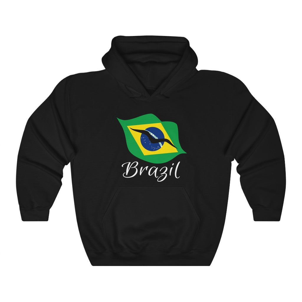Brazil Lips Flag Hoodie Sweatshirt 2 - Unisex